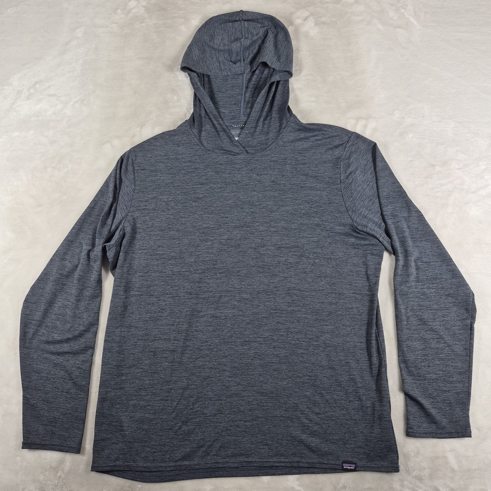 Patagonia Capilene Cool Daily Hoody Men's Large Blue Casual Comfort Hike 45310